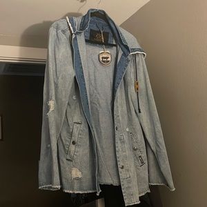 Womens hooded Jean jacket !